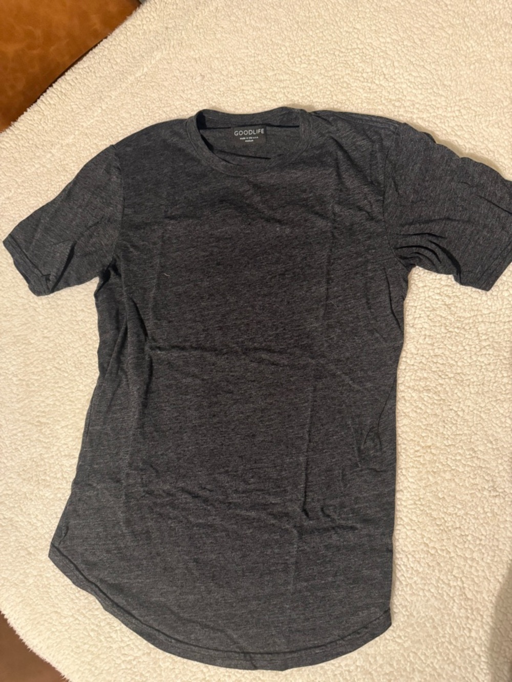 Goodlife Men's Medium Crewneck T-Shirt in Charcoal